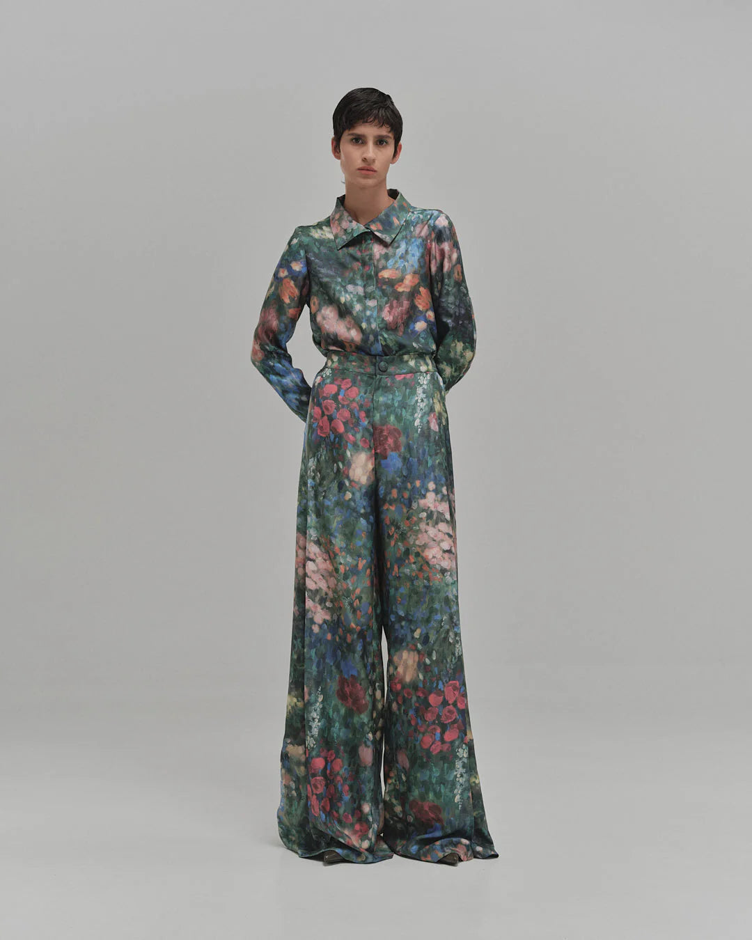 Camisa Olivo MARIA ELENA VILLAMIL CAMISAS Malva CO