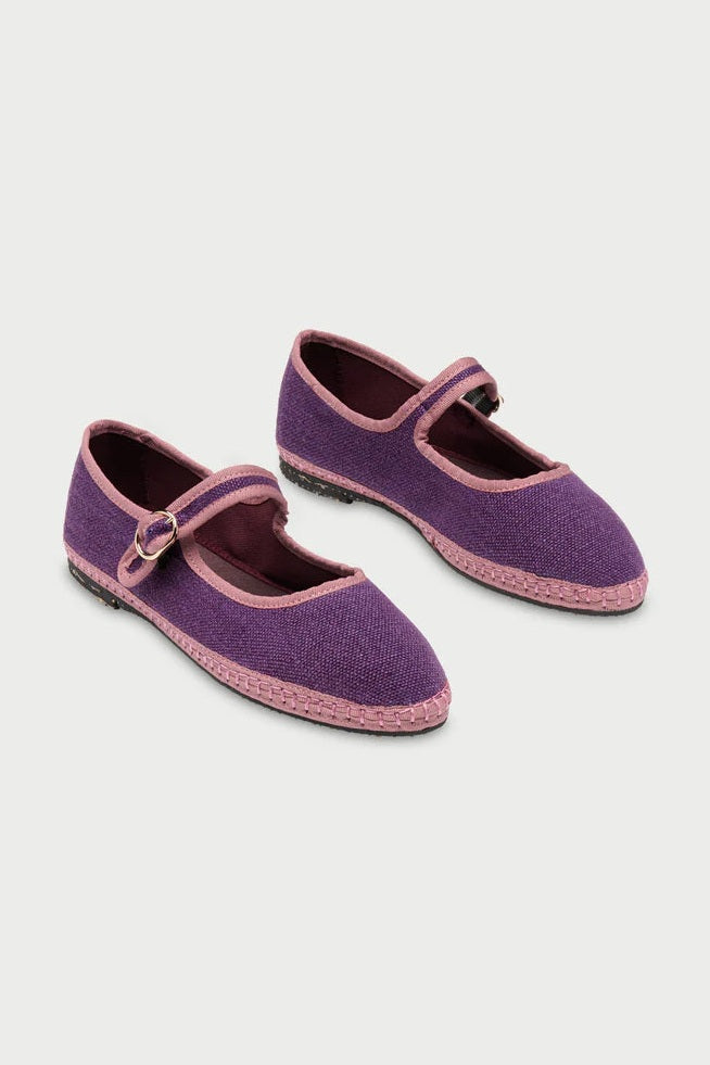 Balleta Mary Jane Linen Aeneas FLABELUS BALLERINAS Malva CO