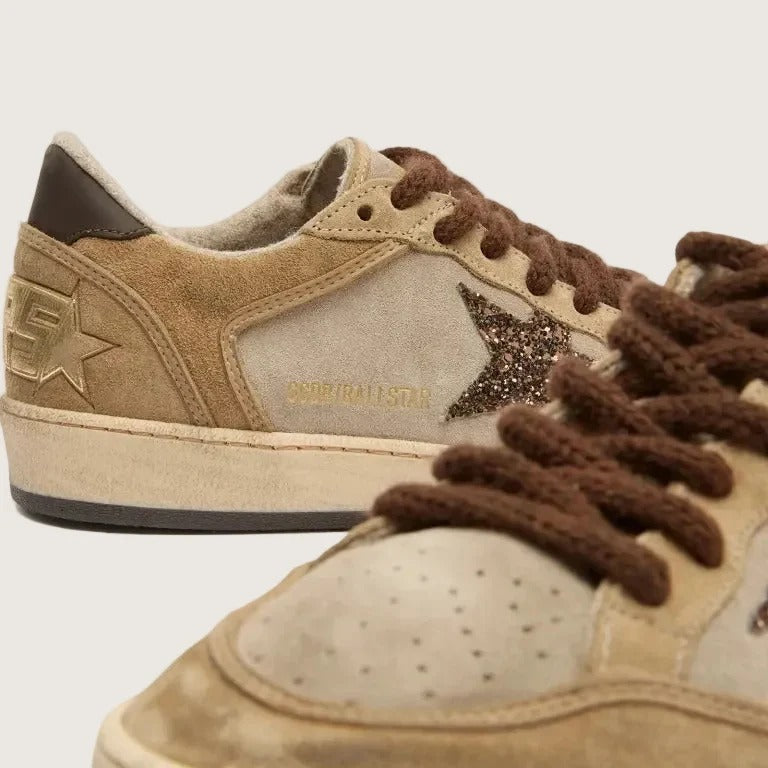 Zapatillas Golden Goose Ballstar Suede Upper Toe Tongue And Spur Glitter
