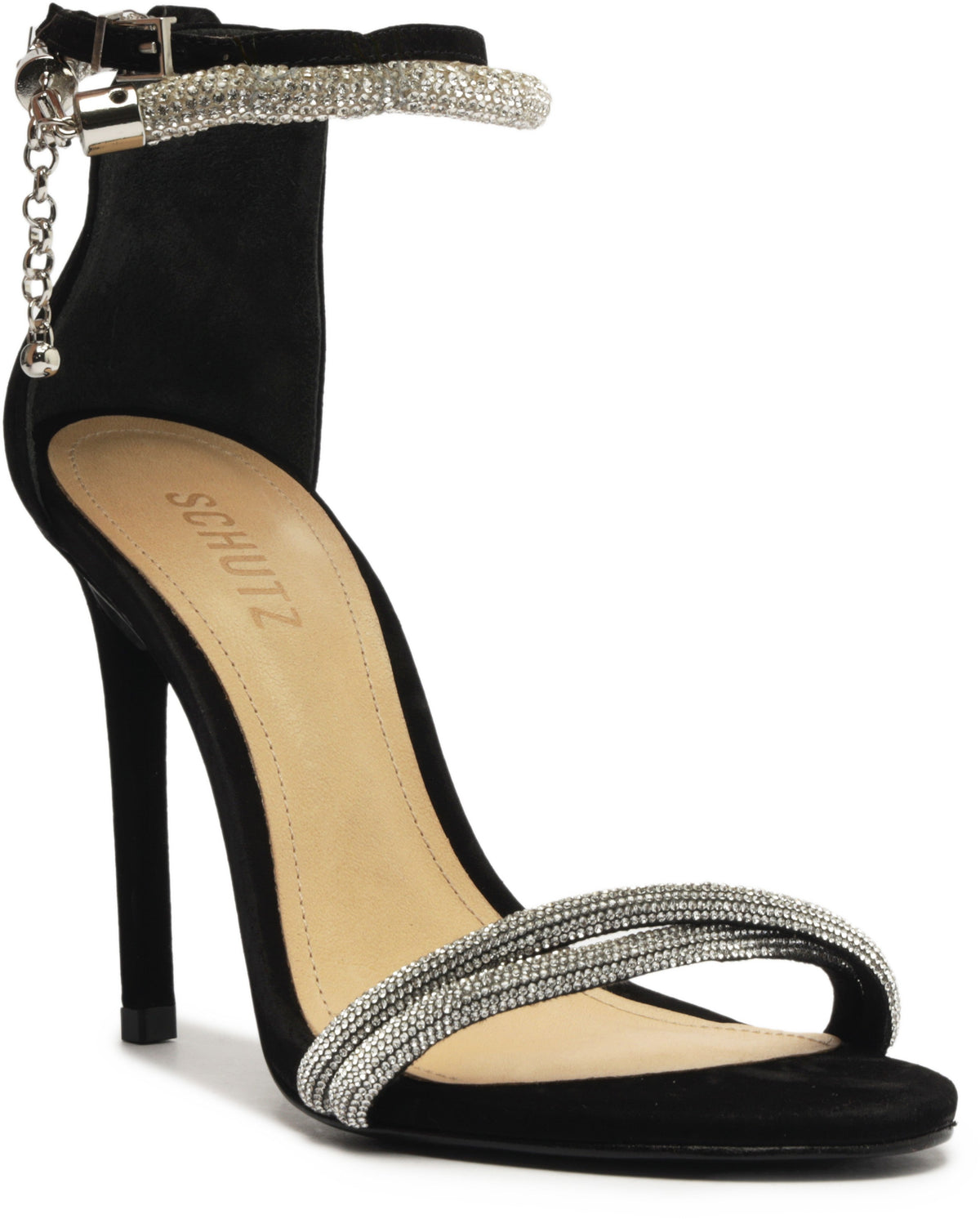Sandalia Nobuck Enfeite SCHUTZ SANDALIAS Malva CO