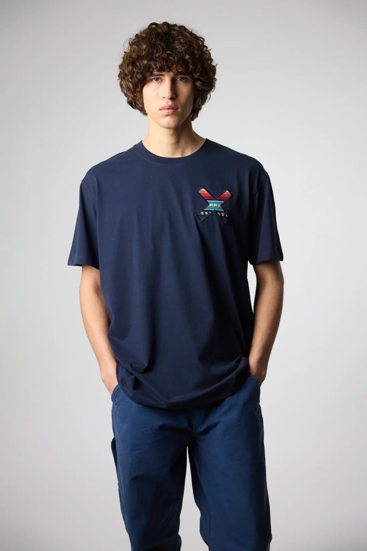 T-Shirt Classic Navy BLUE BANANA T-SHIRT Malva CO