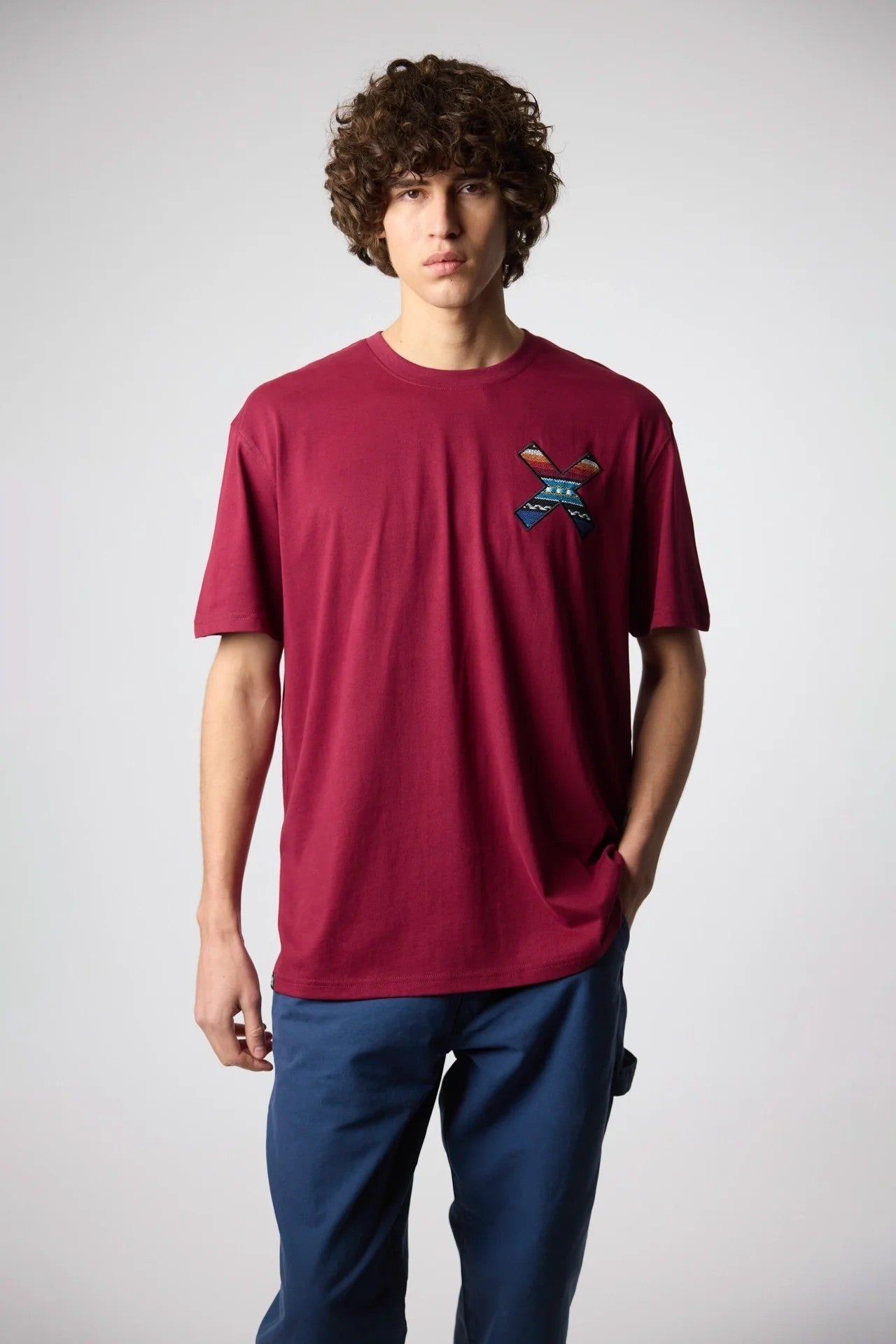 T-Shirt Classic Burgundy BLUE BANANA T-SHIRT Malva CO