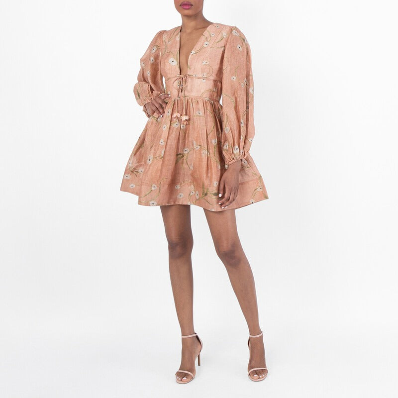 Illuminate Drawn Mini Dress