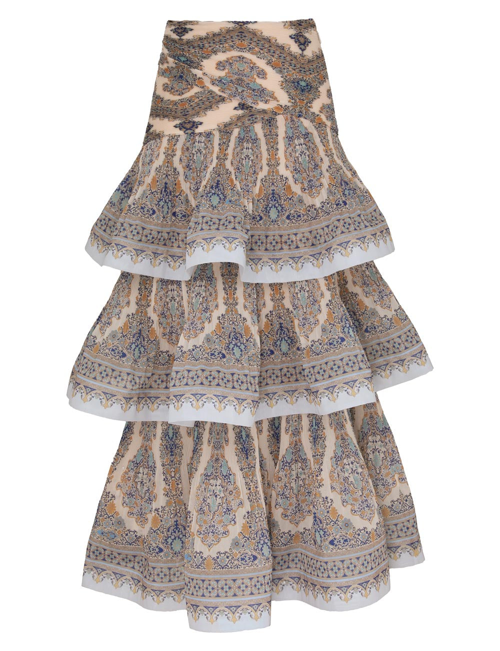 Falda Tiered Pleated ZIMMERMANN MIDI FALDAS Malva CO