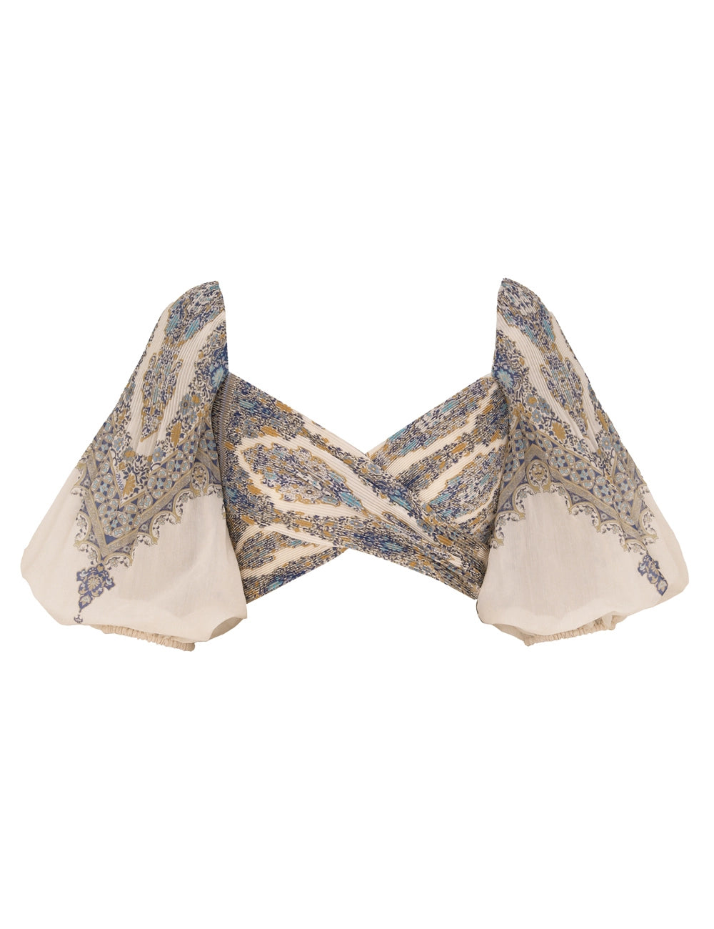 Crop Top Pleated Bodice ZIMMERMANN CROP TOP Malva CO