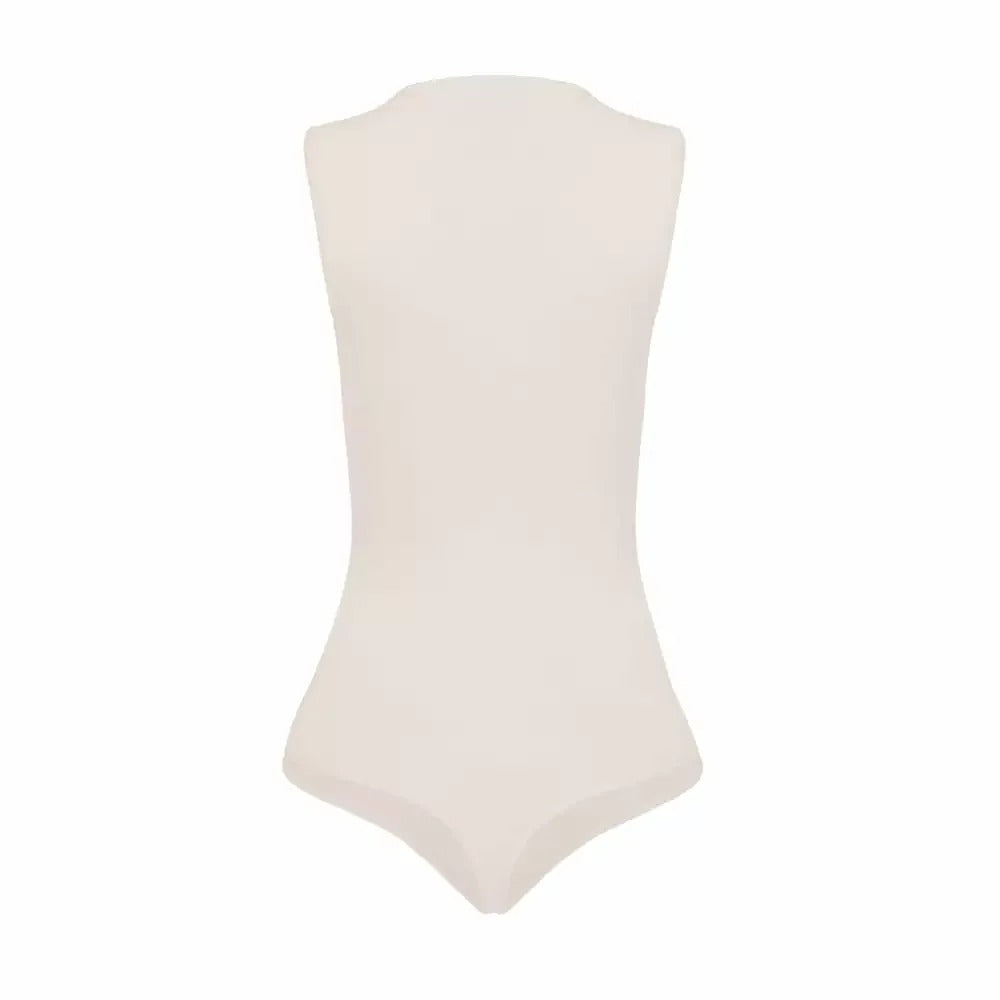 Body Seamless Sin Mangas Marfil Sm