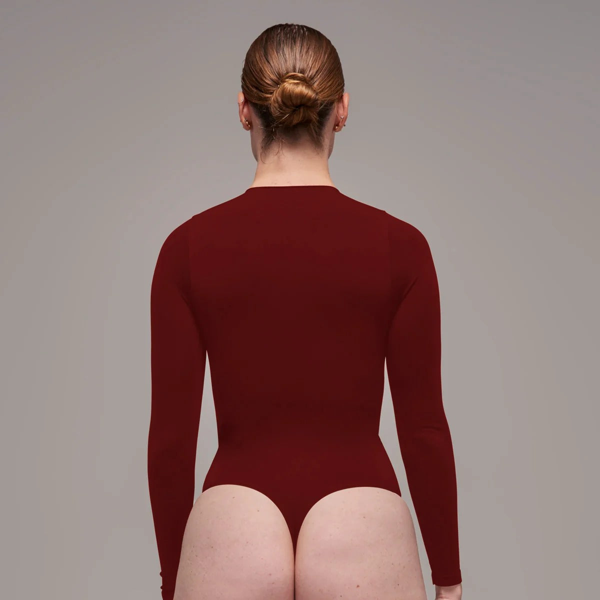 Body Seamless Manga Larga Malbec Lxl