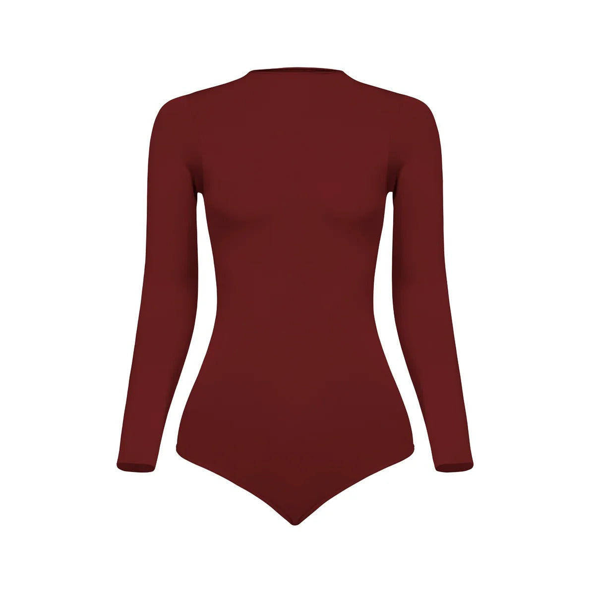 Body Seamless Manga Larga Malbec Lxl