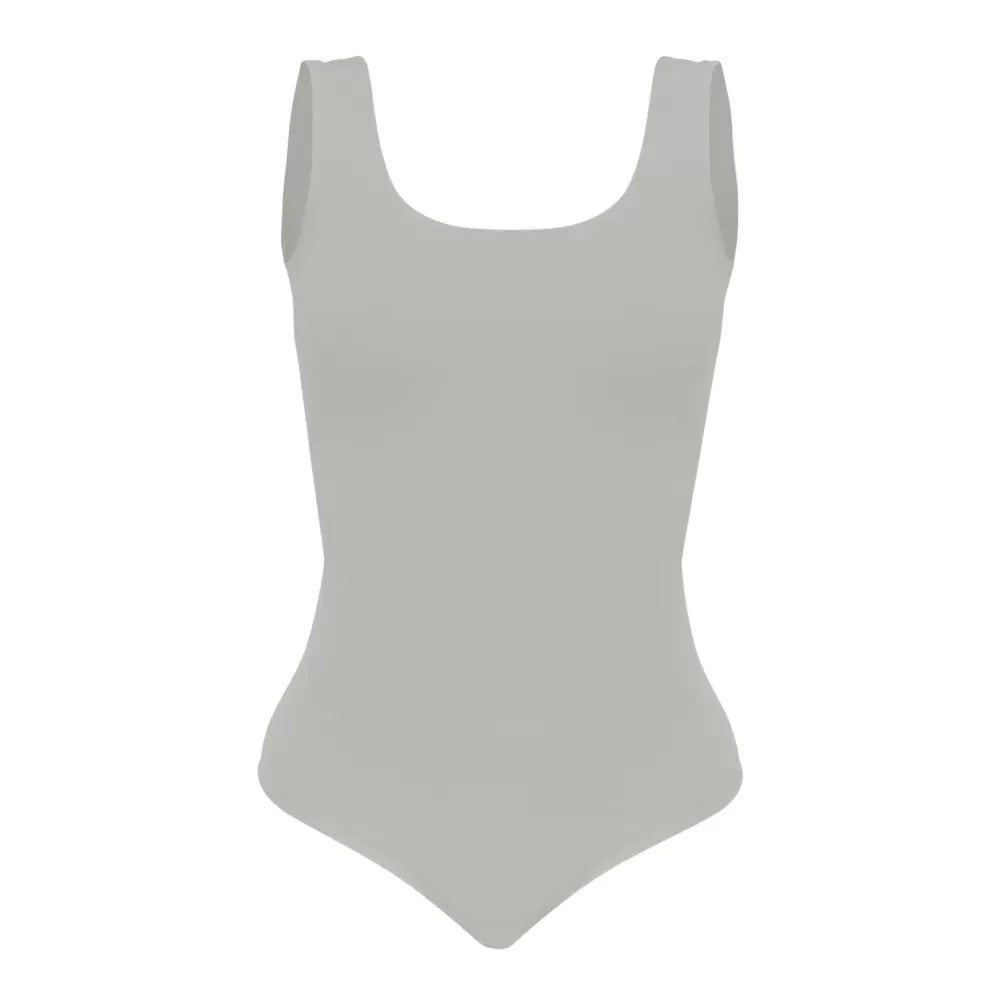 Body Escote Profundo Marfil Lxl