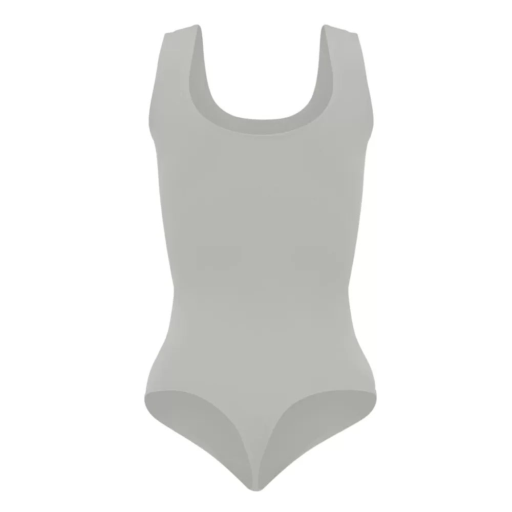 Body Escote Profundo Marfil Lxl