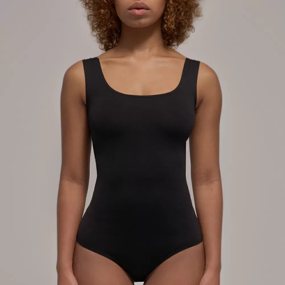 Body Escote Profundo Negro Lxl
