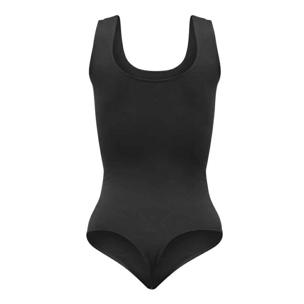 Body Escote Profundo Negro Lxl