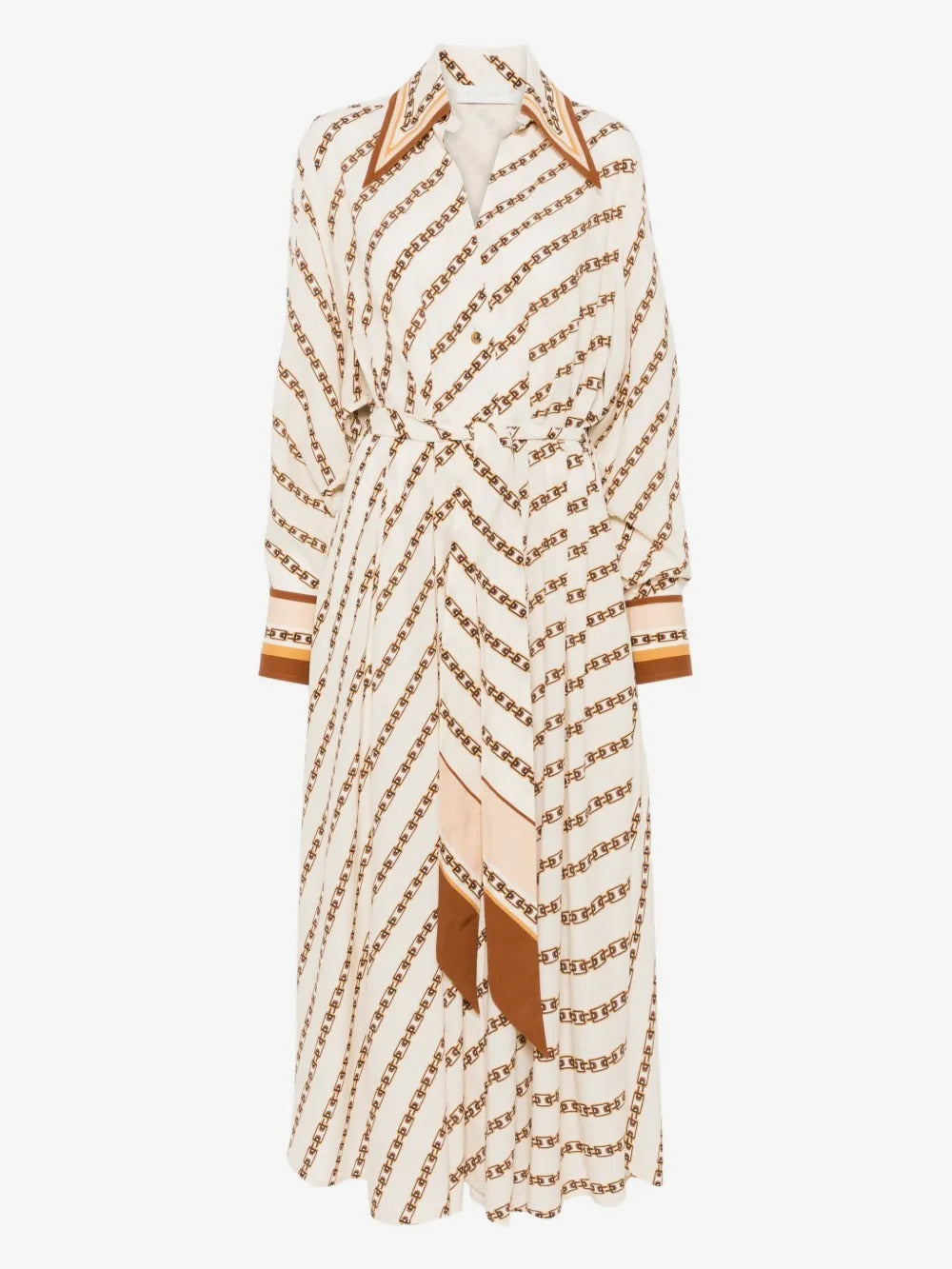 Tuck Midi Shirt Dress