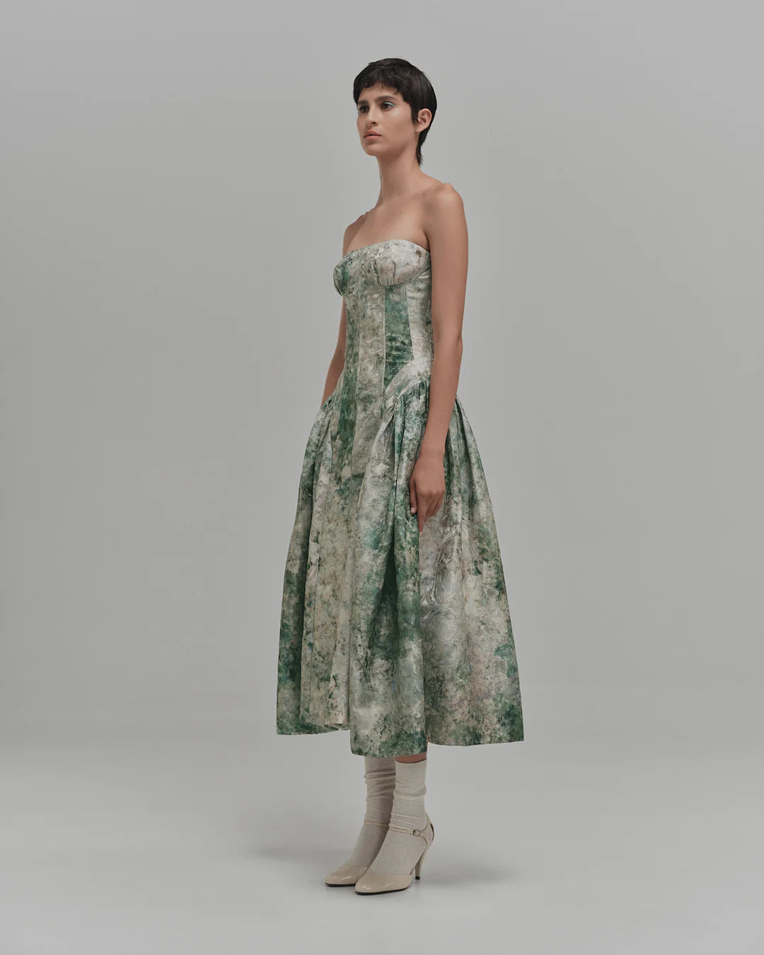 Vestido Begonia MARIA ELENA VILLAMIL MIDI VESTIDOS Malva CO