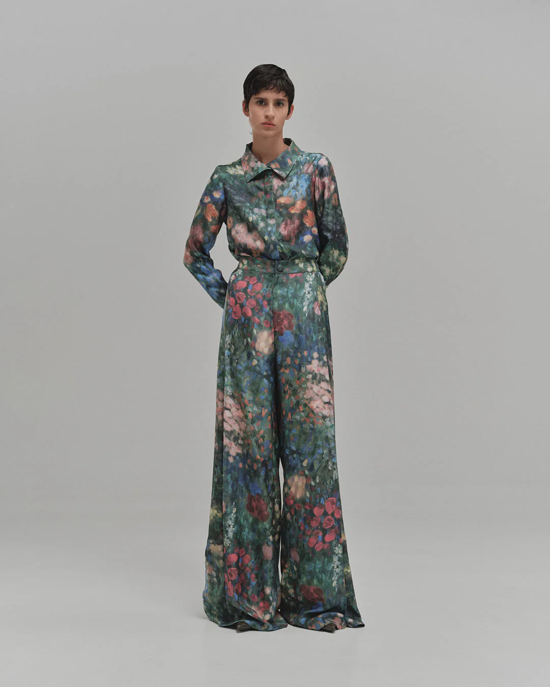 Pantalón Bambu MARIA ELENA VILLAMIL PANTALONES Malva CO