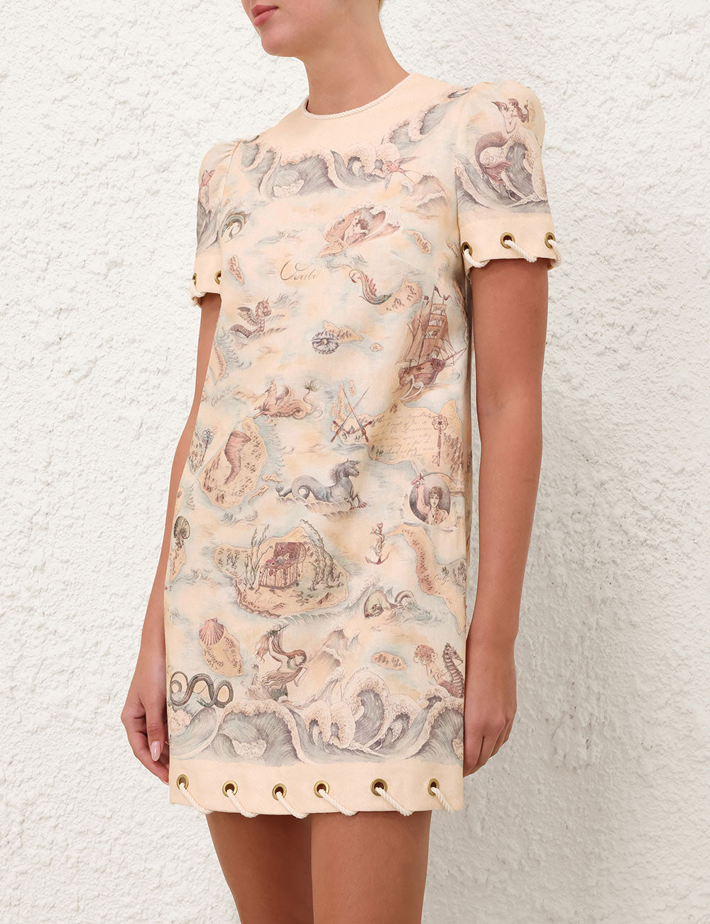 Mini Vestido Rebellion Rope ZIMMERMANN MINI VESTIDOS Malva CO