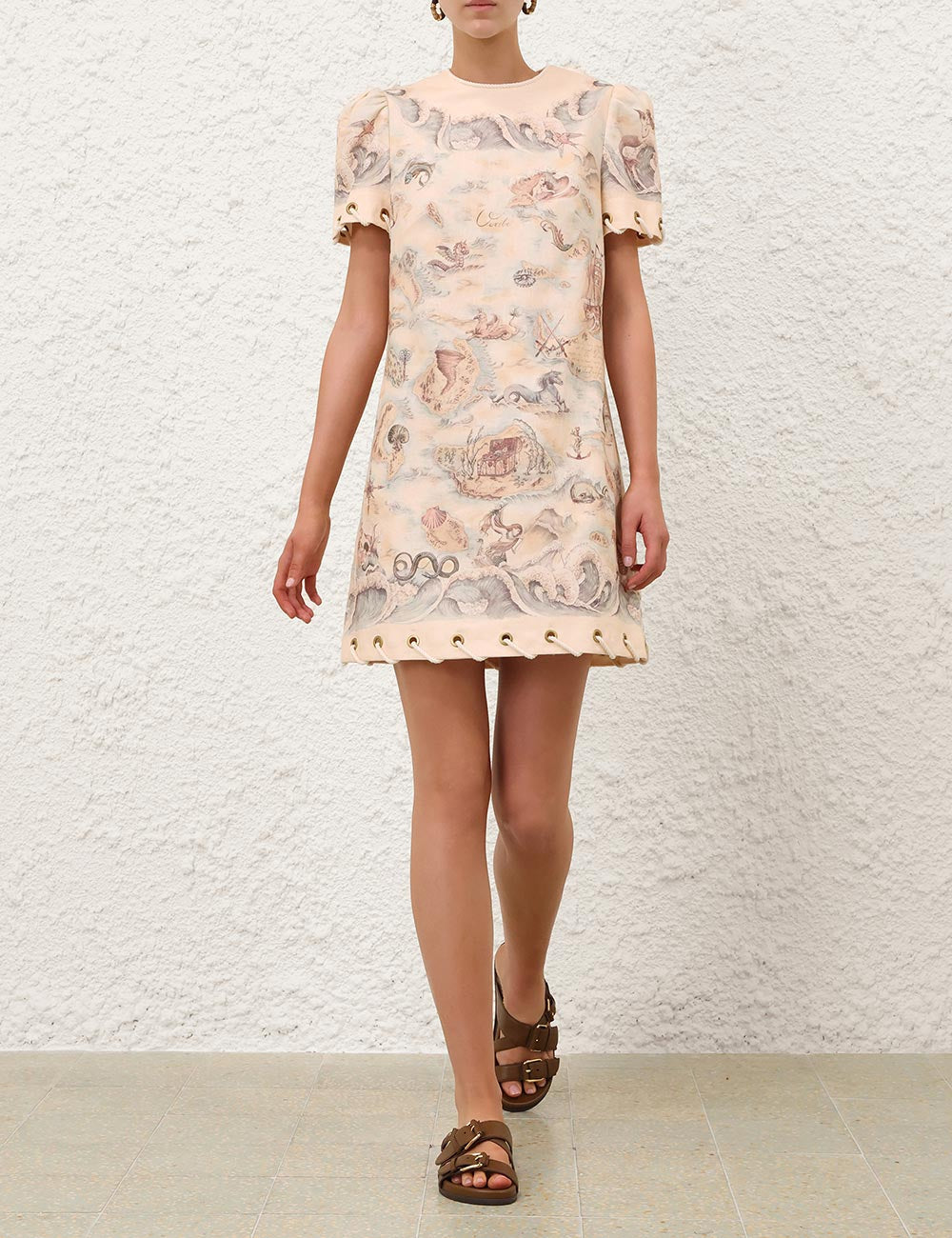 Mini Vestido Rebellion Rope ZIMMERMANN MINI VESTIDOS Malva CO