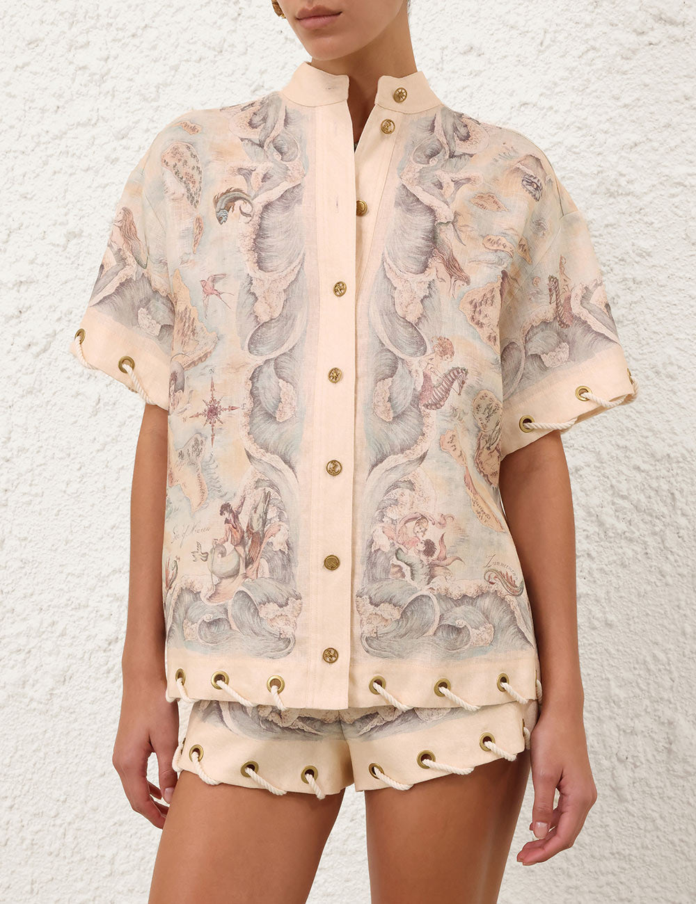 Camisa Rebellion Rope ZIMMERMANN CAMISAS Malva CO