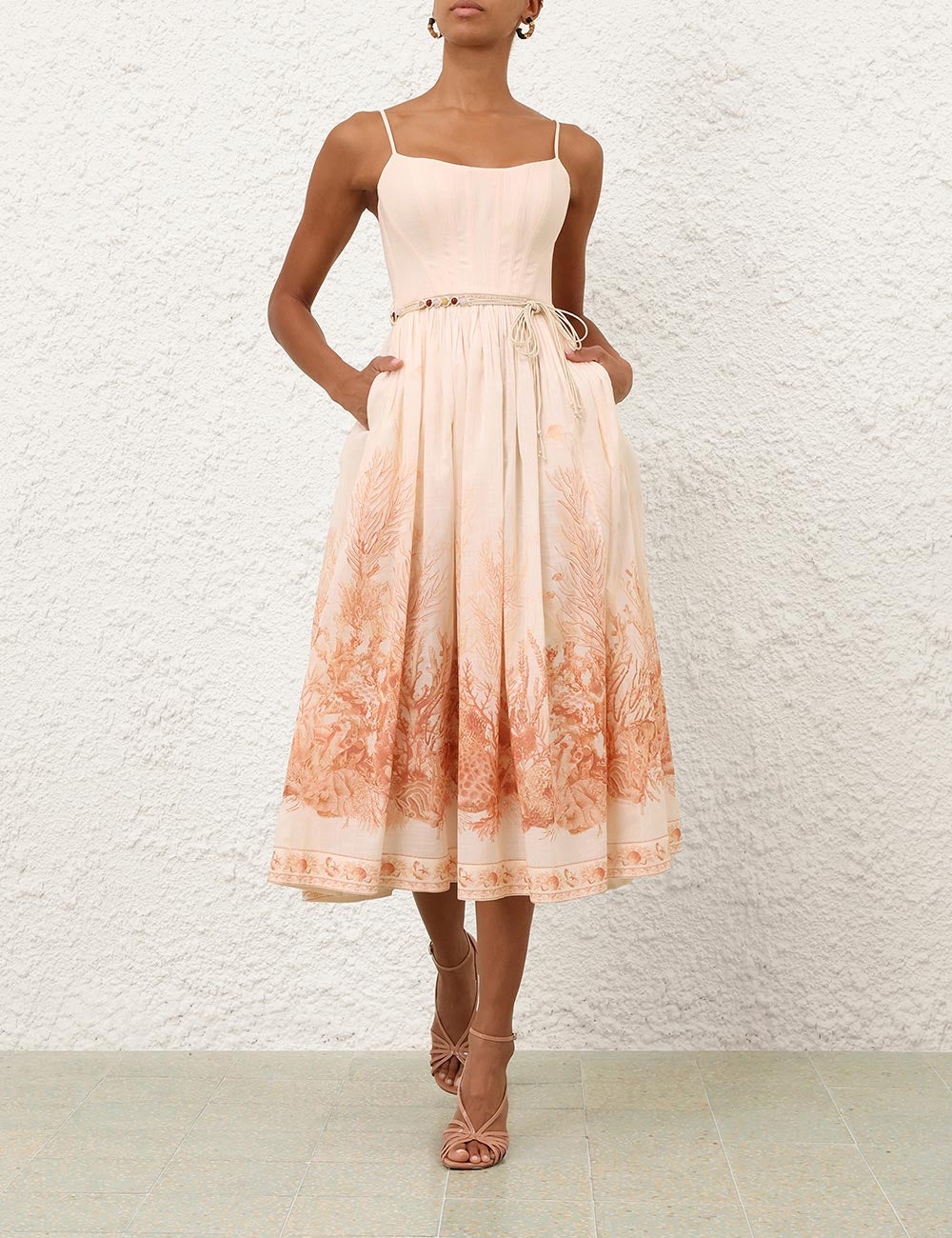 Midi Vestido Corset Wanderlust ZIMMERMANN MIDI VESTIDOS Malva CO