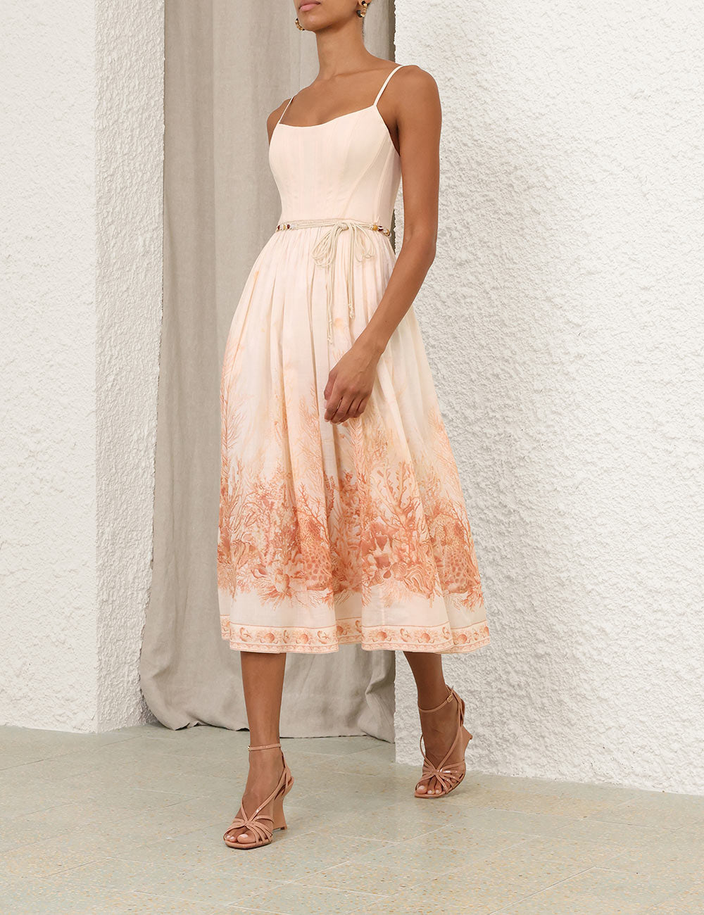 Midi Vestido Corset Wanderlust ZIMMERMANN MIDI VESTIDOS Malva CO