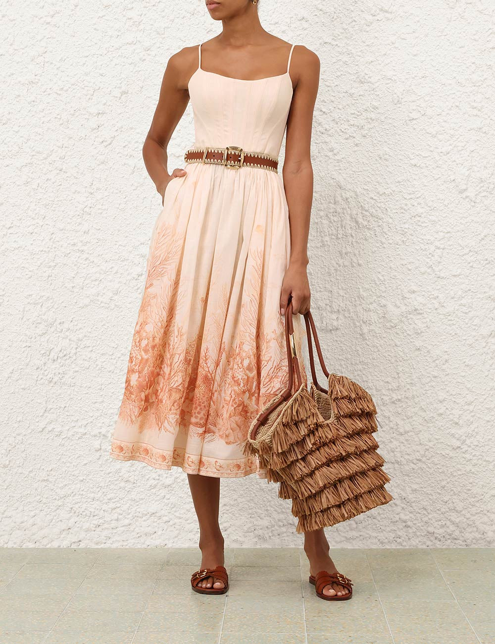 Midi Vestido Corset Wanderlust ZIMMERMANN MIDI VESTIDOS Malva CO