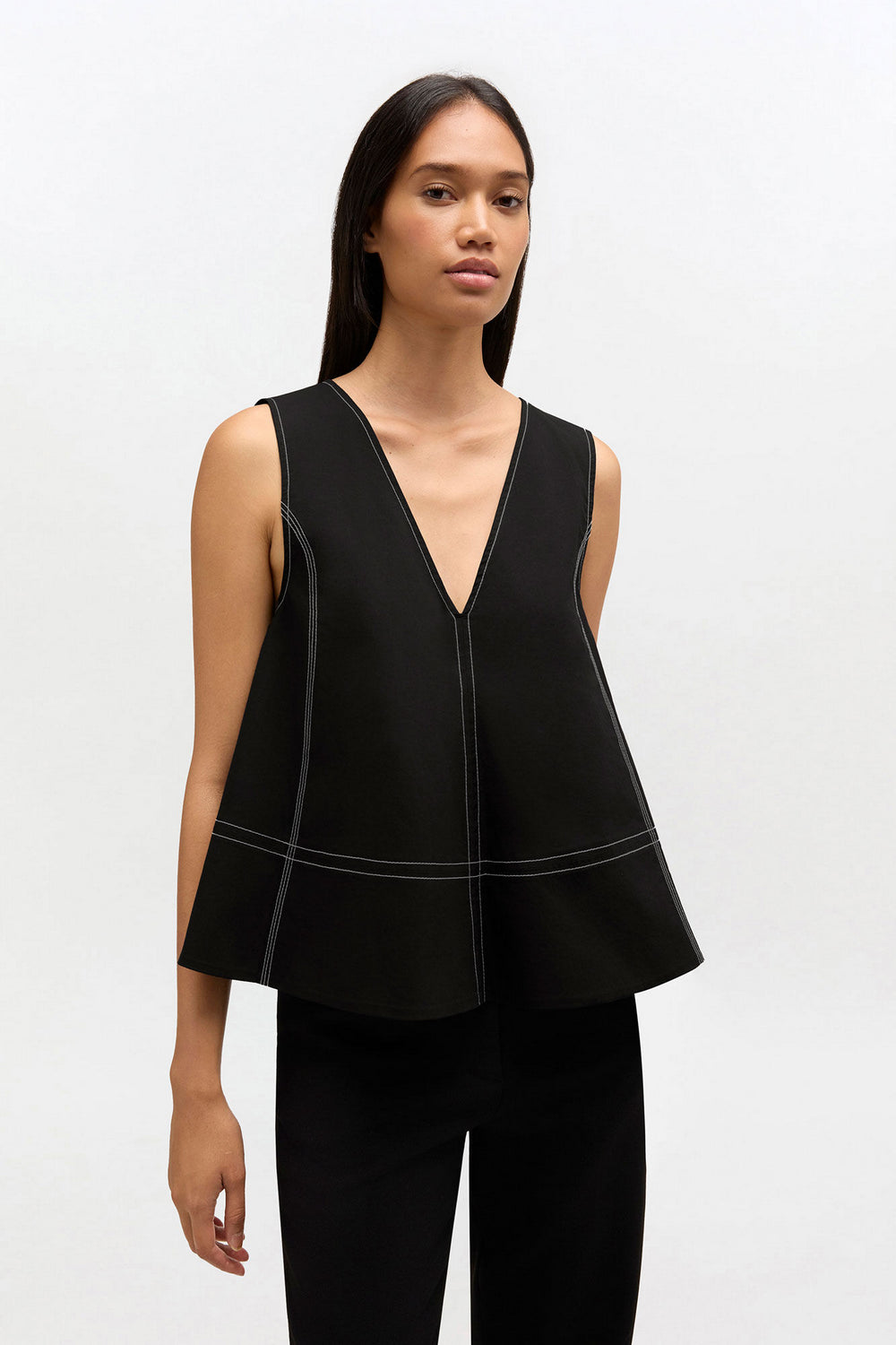 Top A-Line Cotton GANNI TOP Malva CO