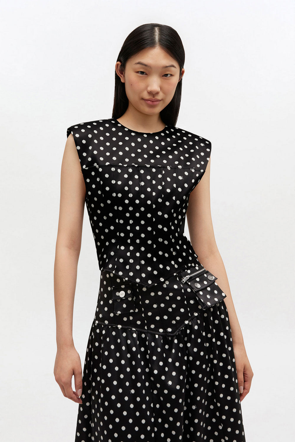 Corset Polka- Dog Satin GANNI CORSETS Malva CO