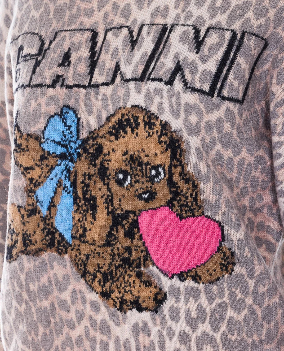 Jersey Puppy Graphic Wool GANNI JERSEY Malva CO