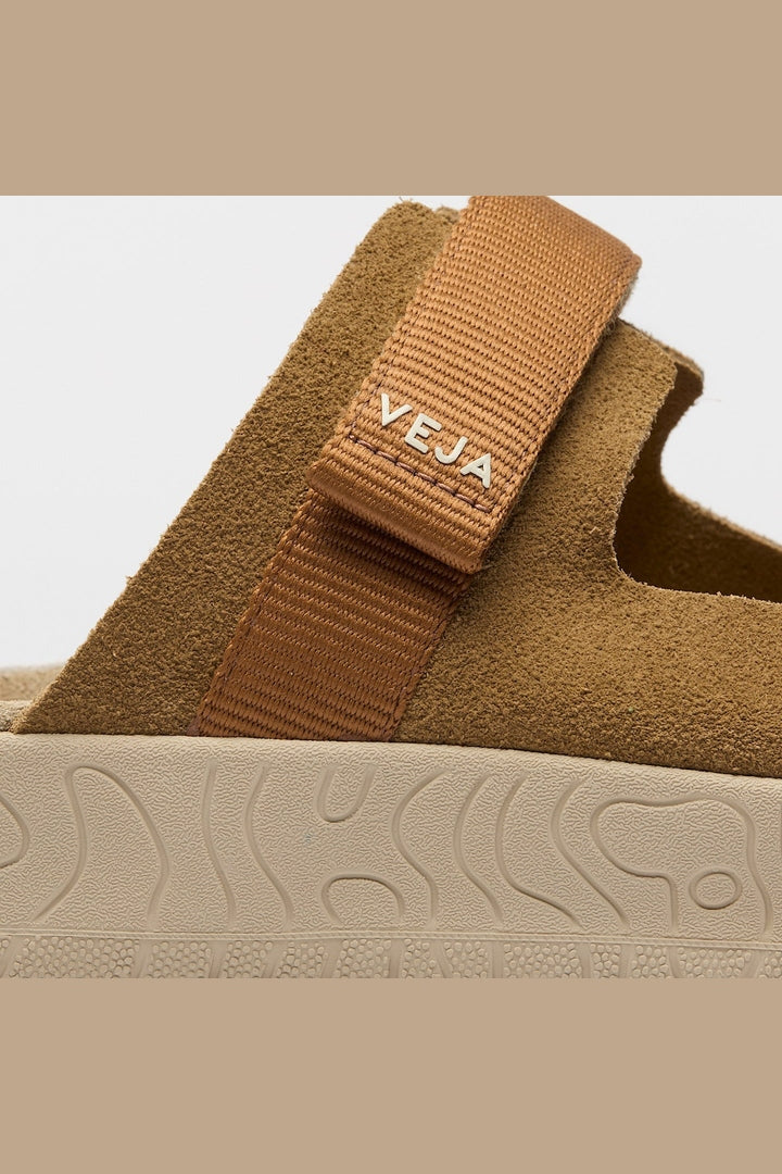 Sandalia Veja De Mujer Arpoador Suede Cognac VEJA SANDALIAS Malva CO