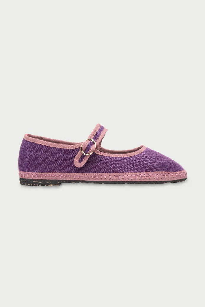 Balleta Mary Jane Linen Aeneas FLABELUS BALLERINAS Malva CO