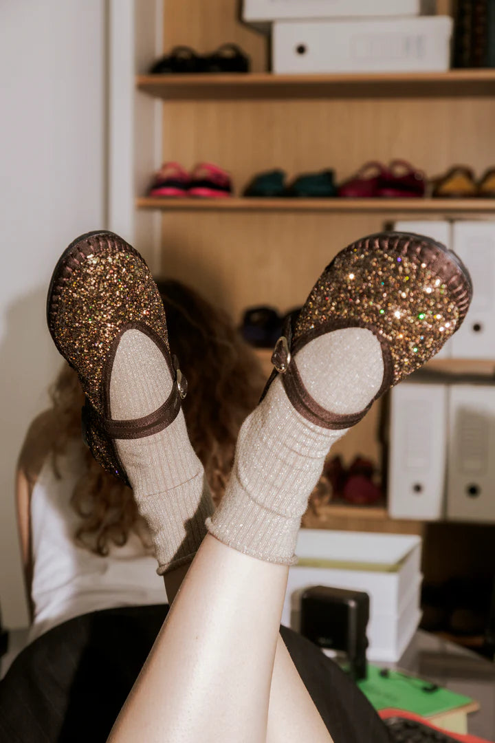 Balleta Pierre Brown Glitter