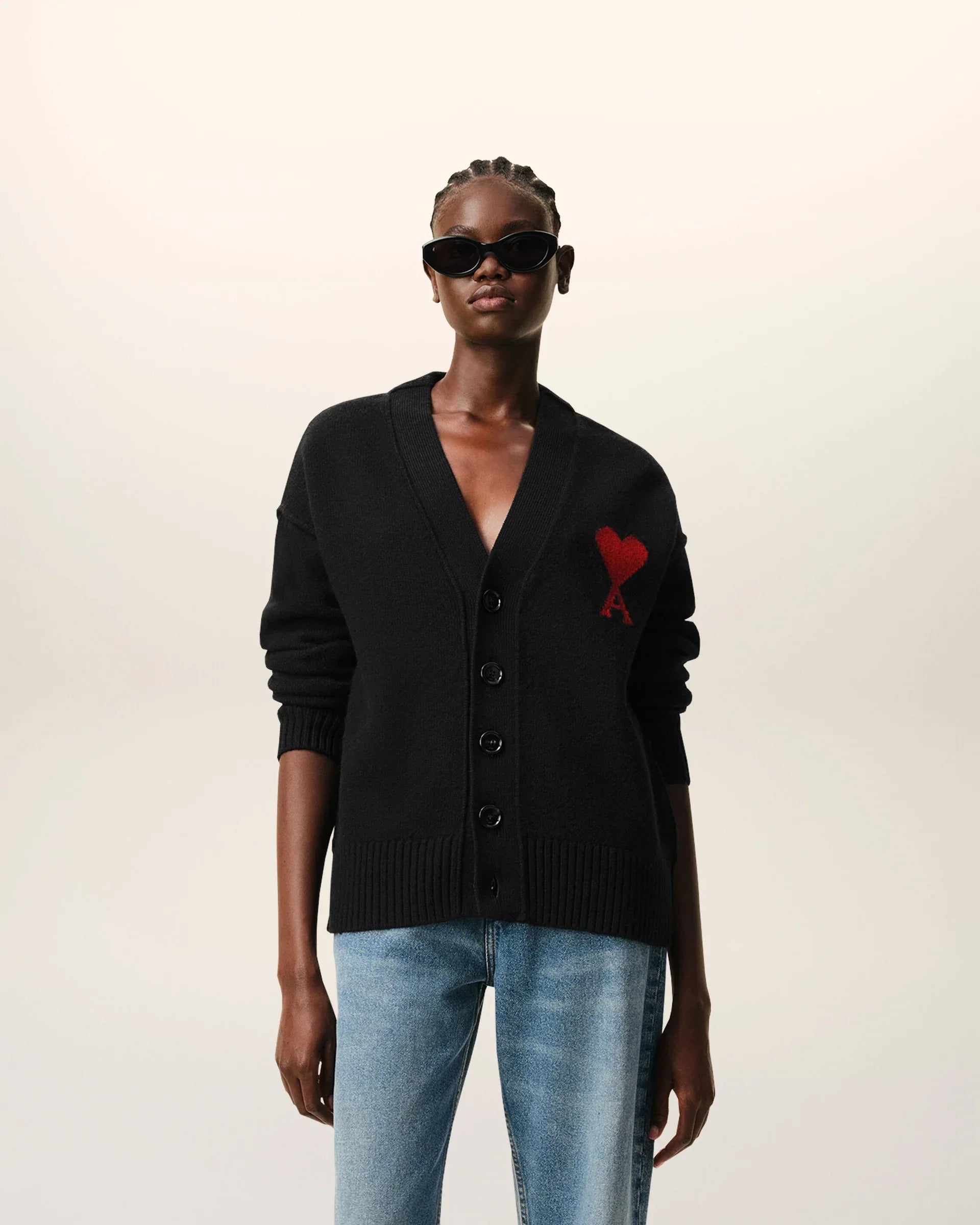 Red Ami De Coeur Cardigan