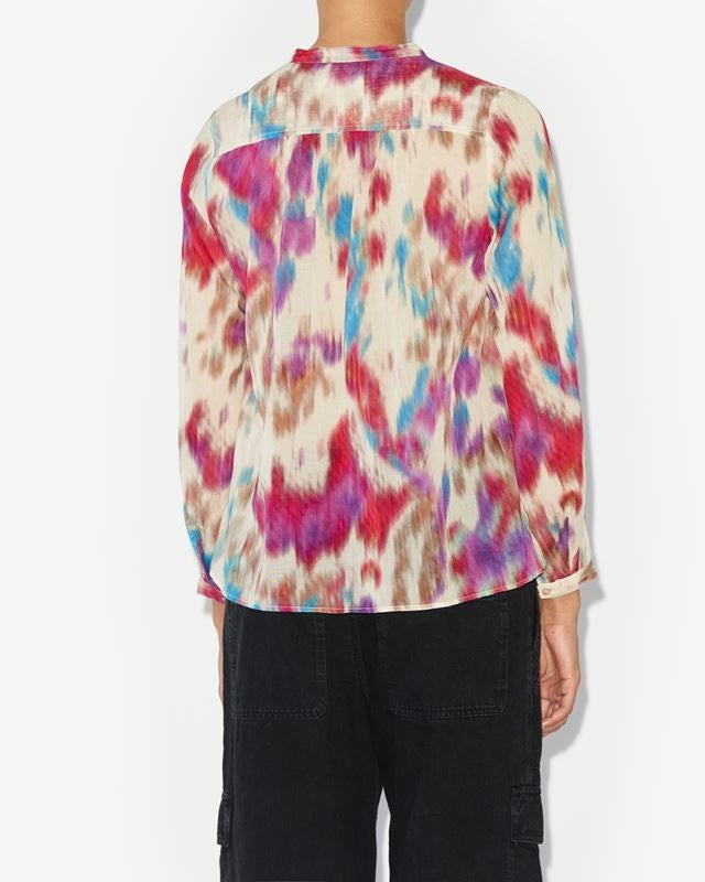 Blusa Maria Beige Raspberry