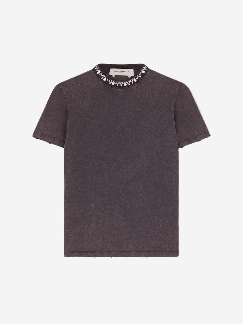 T-Shirt Golden Goose Distress Mujer