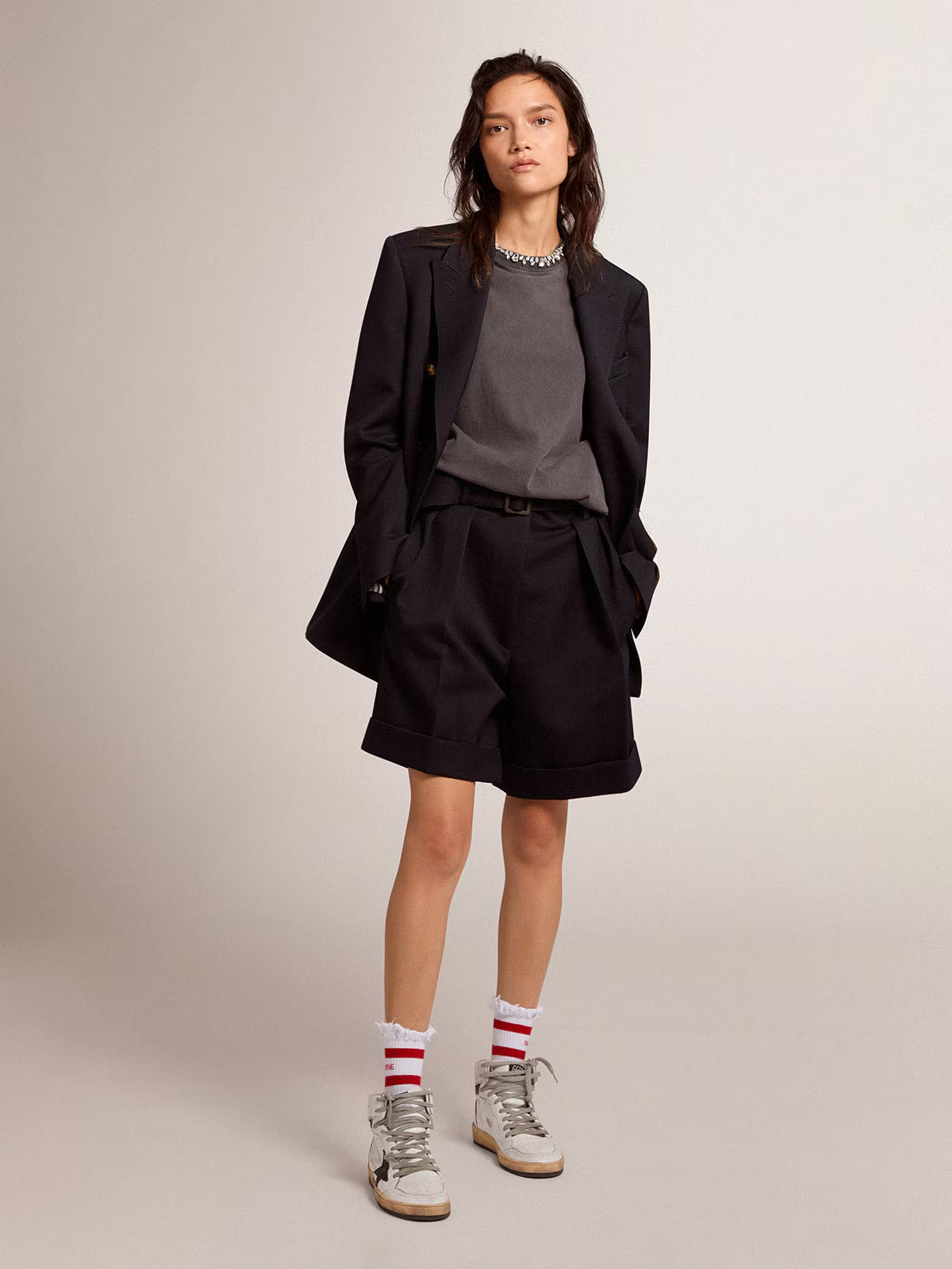 T-Shirt Golden Goose Distress Mujer GOLDEN GOOSE T-SHIRT Malva CO