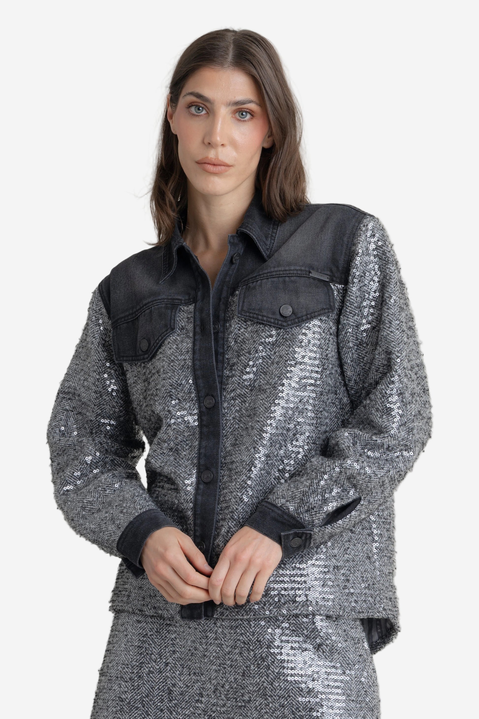Chaqueta Shiny Tweed