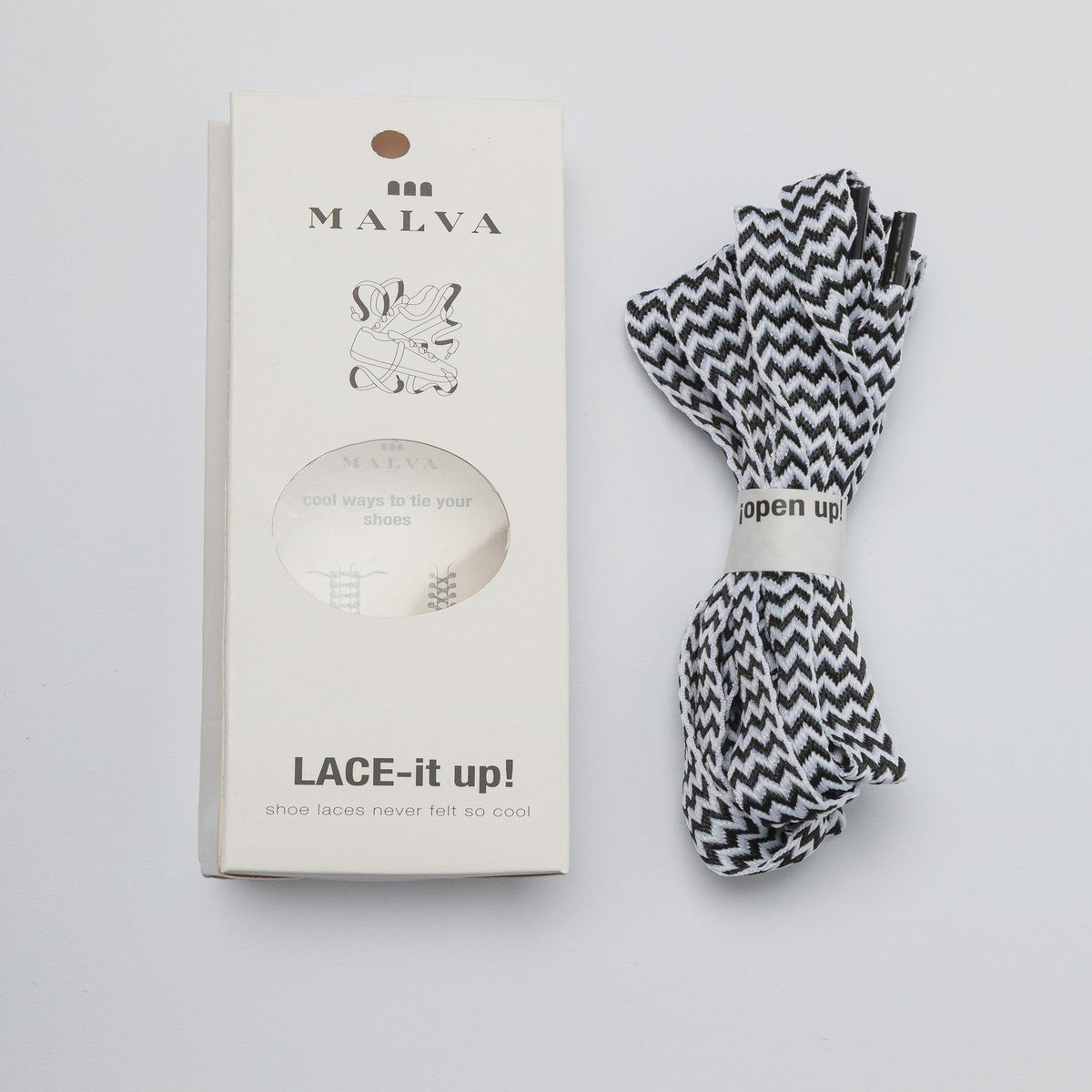 Cordón Cebra Blanco y Negro ACCESORIOS Malva CO