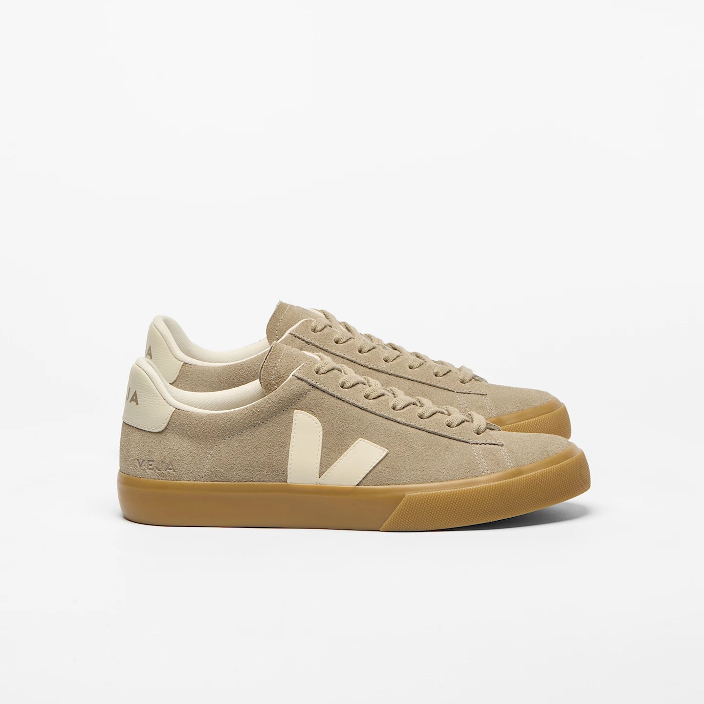 Tenis Veja De Hombre Campo Suede Taupe Pierre Natural