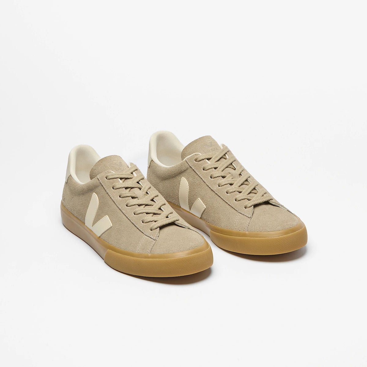 Tenis Veja De Hombre Campo Suede Taupe Pierre Natural