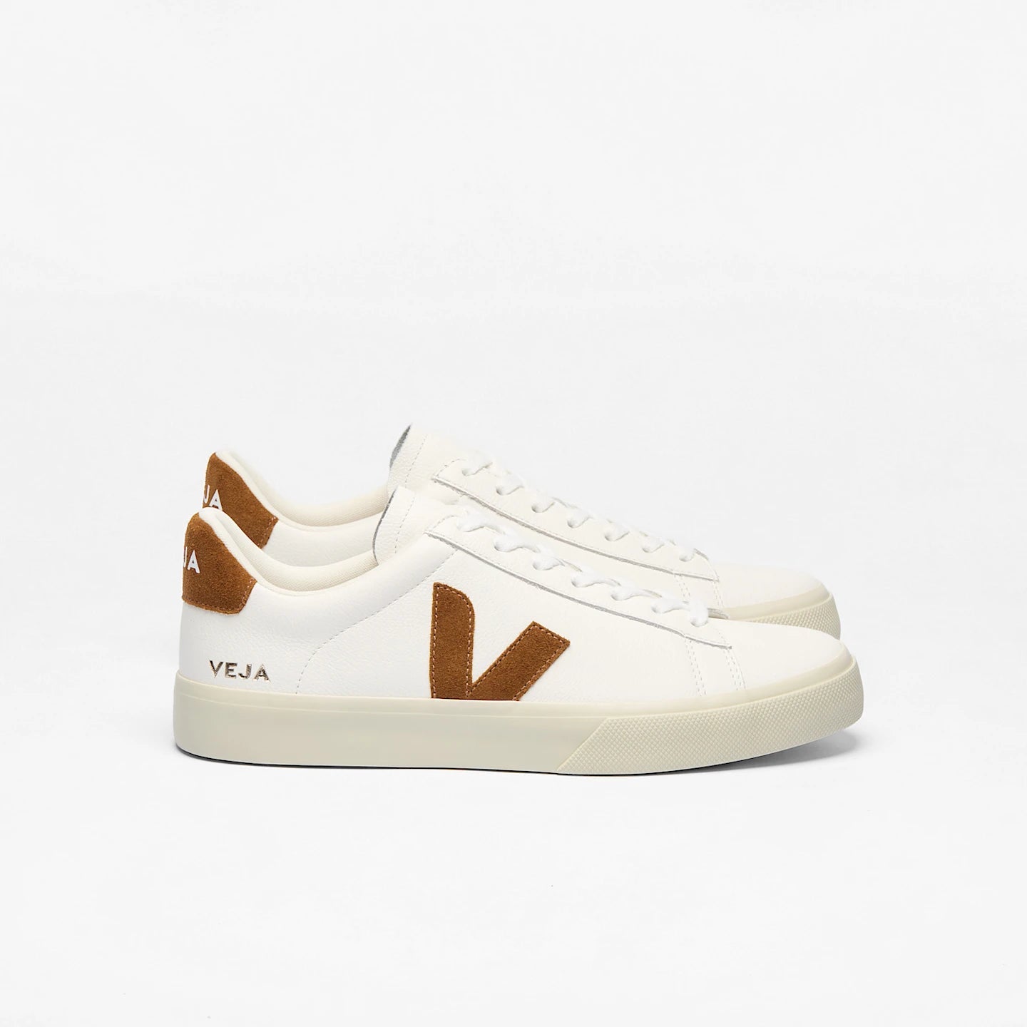 Tenis Veja De Mujer Campo Leather White Cognac