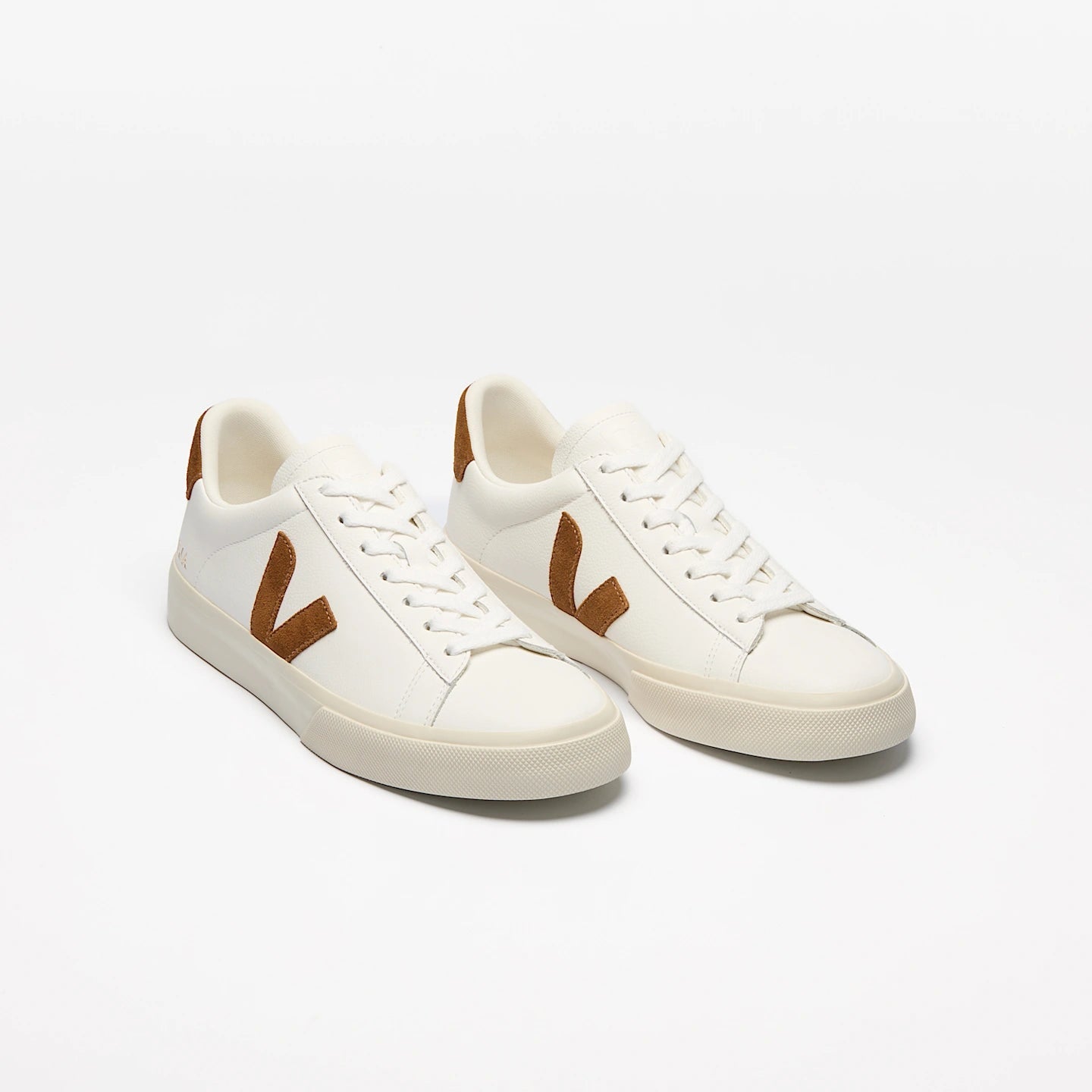 Tenis Veja De Mujer Campo Leather White Cognac