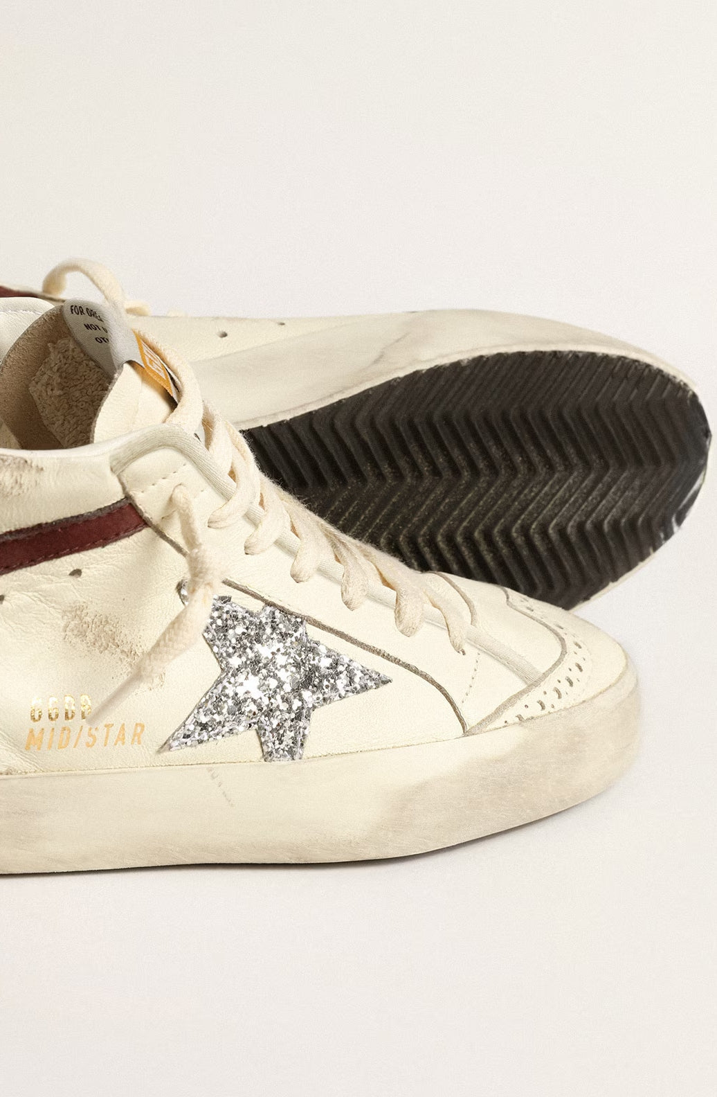Tenis Golden Goose Mid Star Nappa Leather Glitter Mujer GOLDEN GOOSE TENIS Malva CO