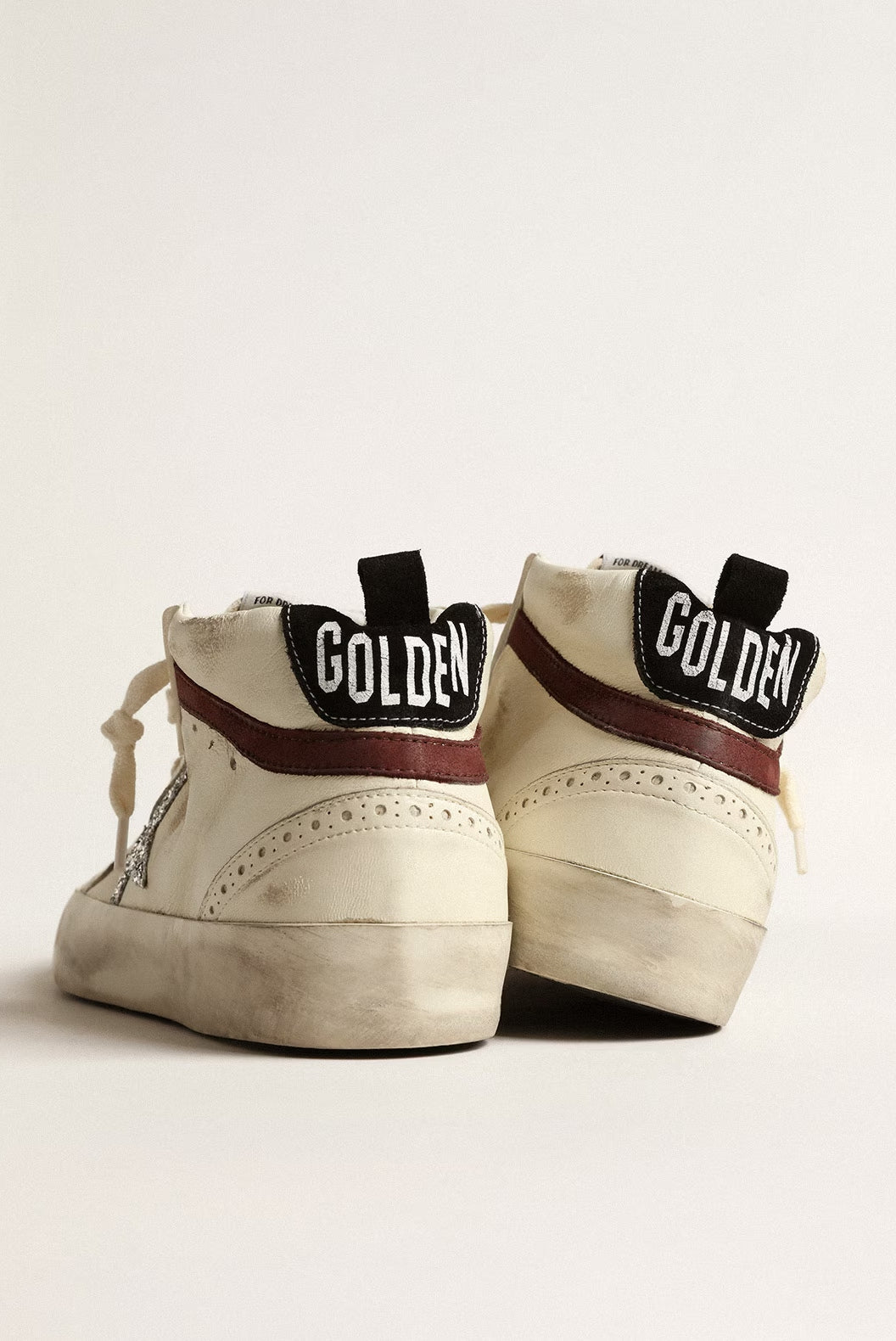 Tenis Golden Goose Mid Star Nappa Leather Glitter Mujer GOLDEN GOOSE TENIS Malva CO
