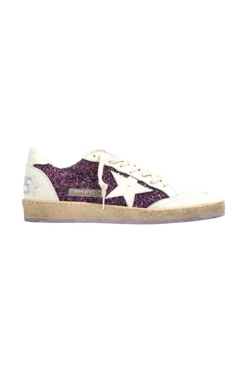 Tenis Golden Goose Ballstar Glitter Leather Star Mujer