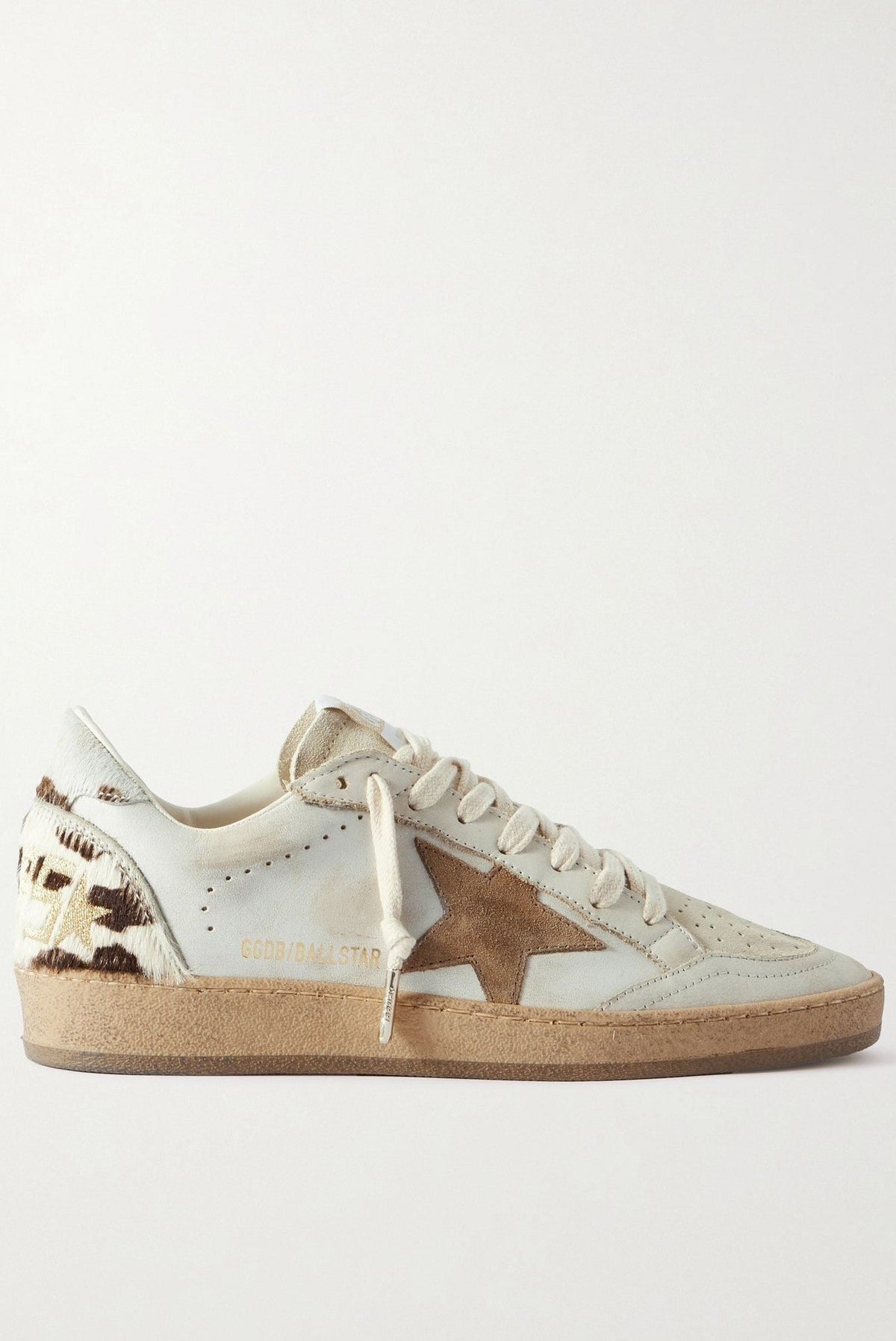Tenis Golden Goose Ballstar Suede Star Horsy Cow Printed Heel Mujer GOLDEN GOOSE TENIS Malva CO