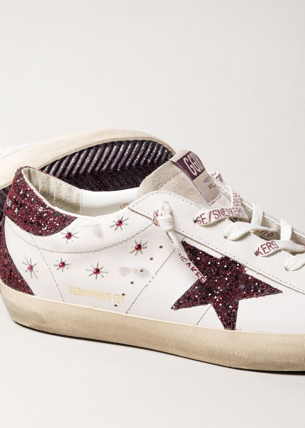 Tenis Golden Goose Super Star Suede Embroidery Laminated Star Mujer GOLDEN GOOSE TENIS Malva CO