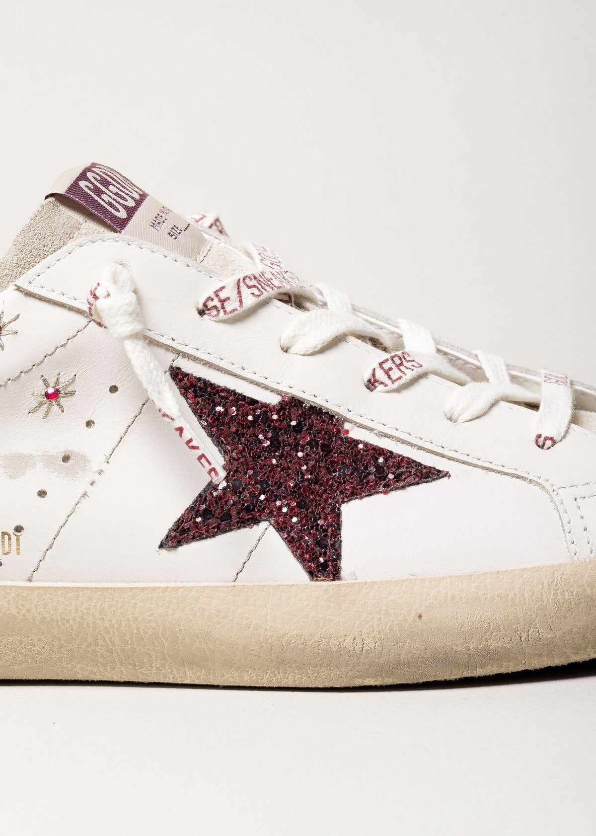 Tenis Golden Goose Super Star Suede Embroidery Laminated Star Mujer GOLDEN GOOSE TENIS Malva CO
