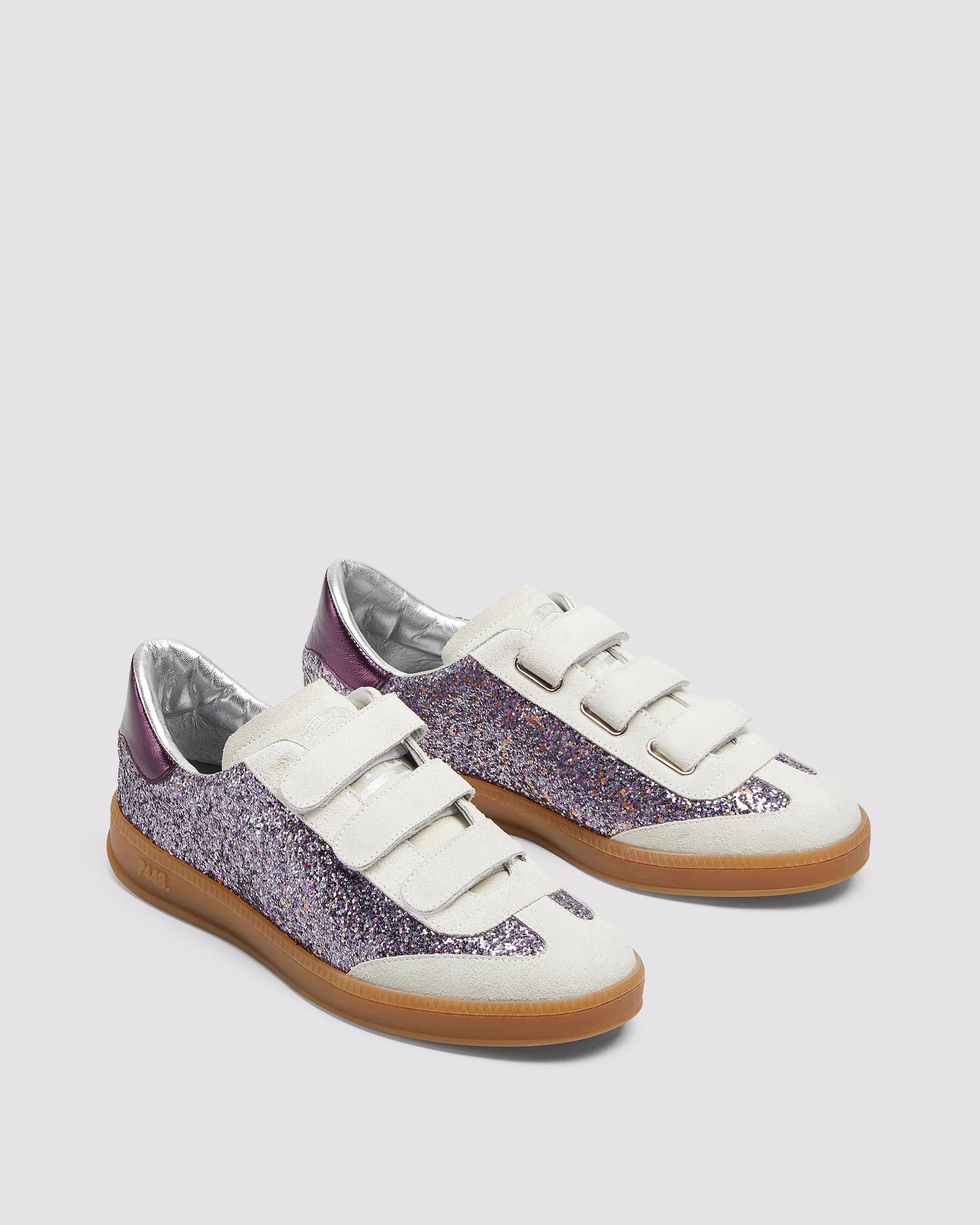 Tenis P448 Capri Glitter Mujer P448 TENIS Malva CO