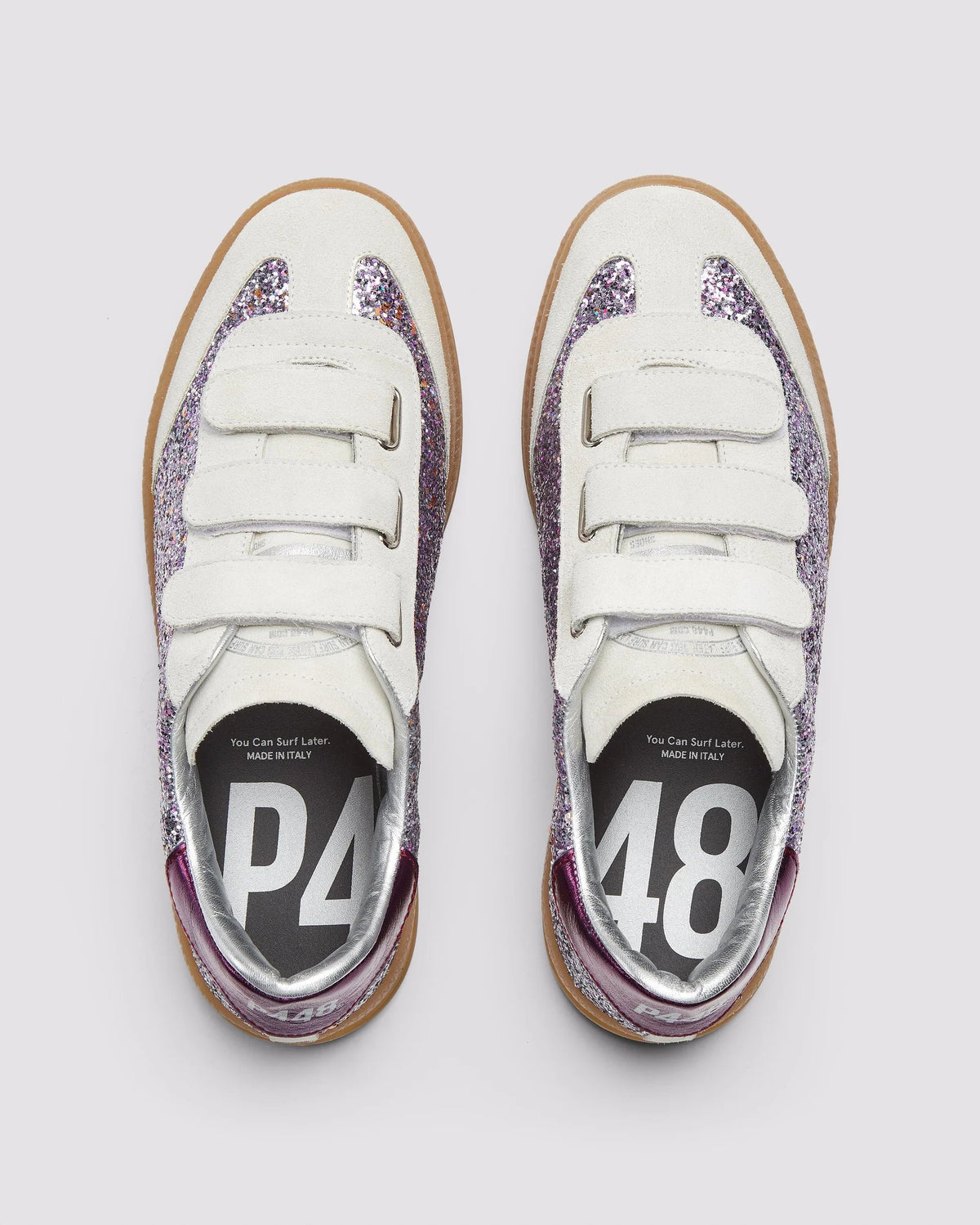 Tenis P448 Capri Glitter Mujer P448 TENIS Malva CO