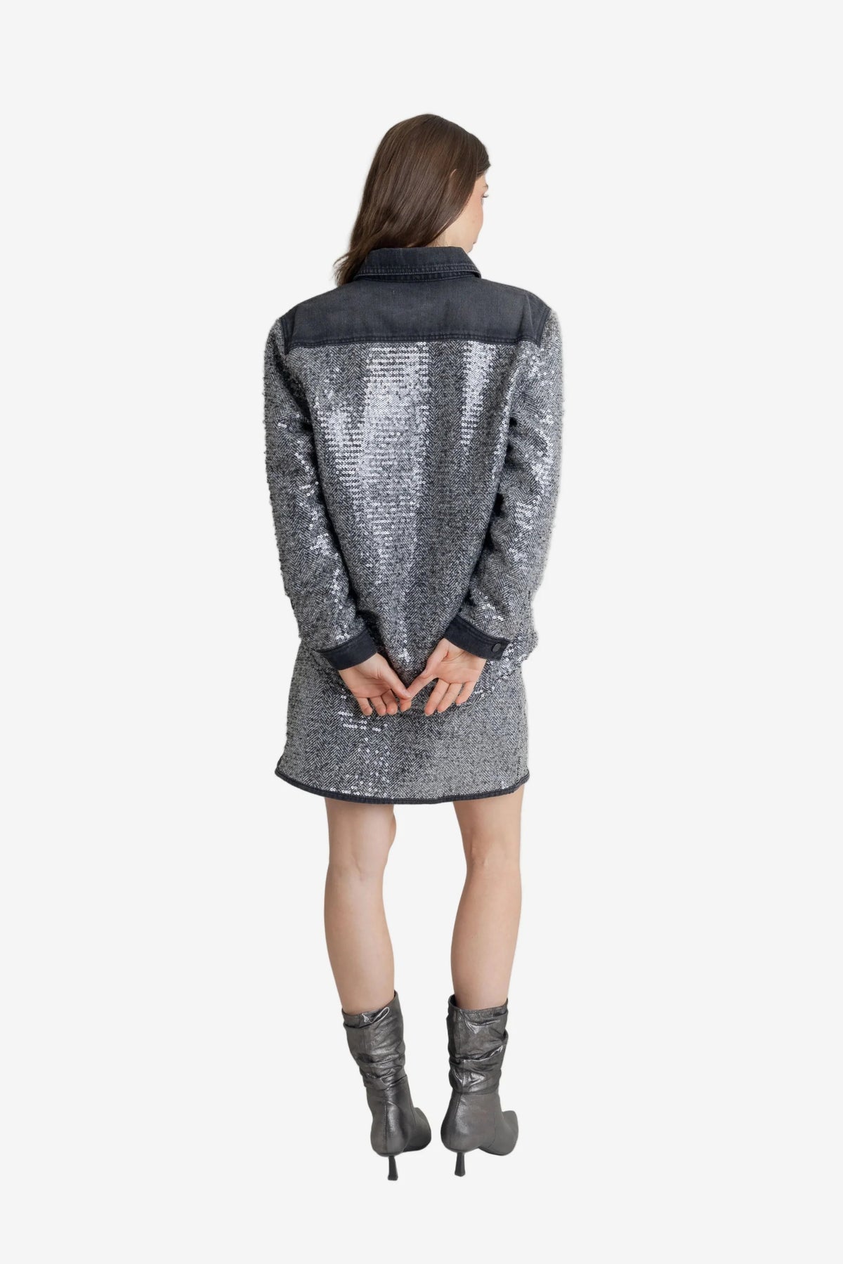 Falda Shiny Tweed